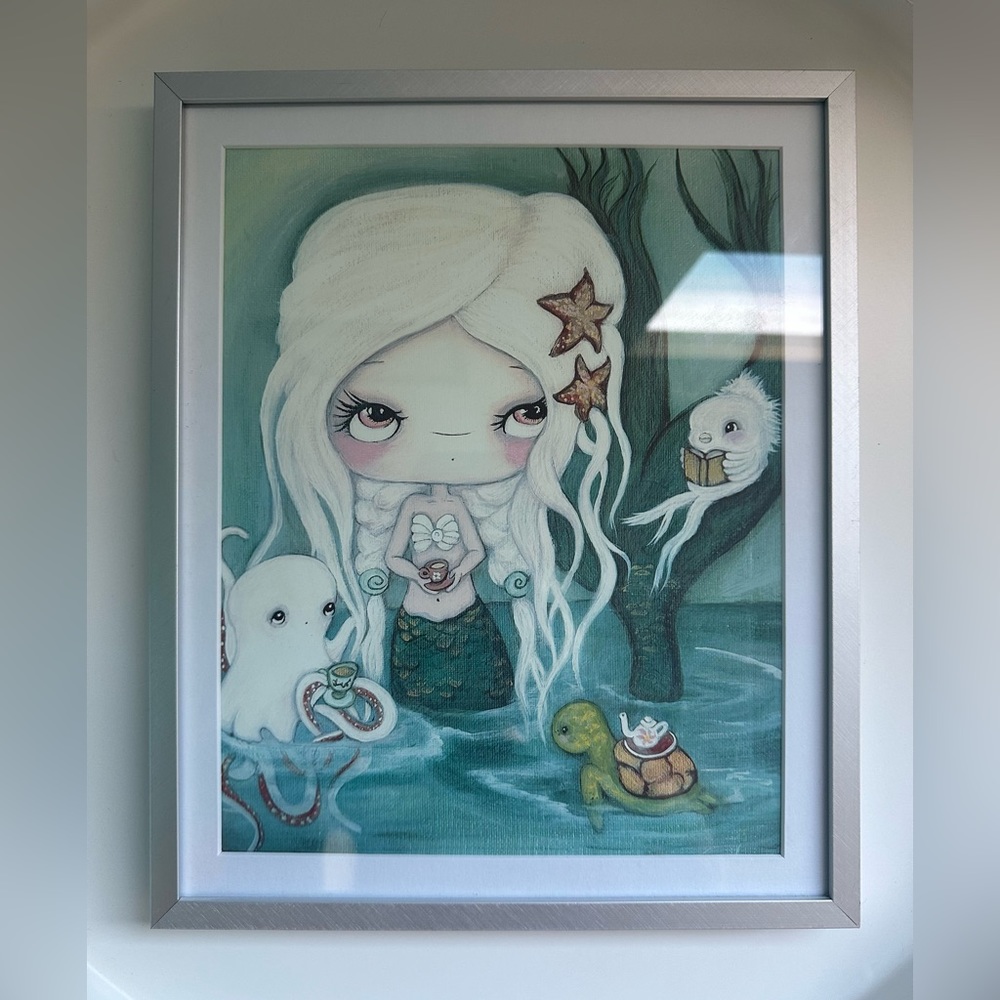 Framed Mermaid Drawings - Picture 3 of 3